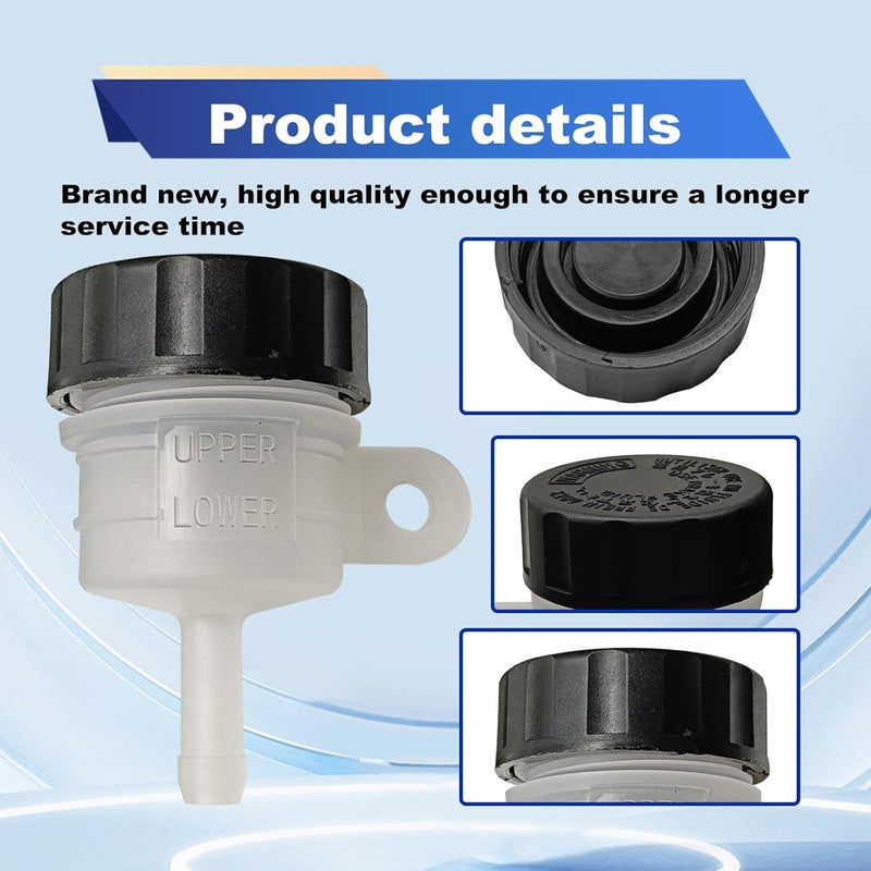 Pleoos Transparent Motorcycle Universal Master Cylinder Rear Brake Clutch Tank Fluid Oil Cup Reservoir Compatible With Polaris Sportsman Scrambler Outlaw Replace 1930854 - Image 2